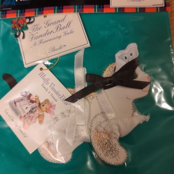 VanderBear Wear Outfit Grand Vander Ball Purrlie Cat Apron Head Piece NEW - Picture 6 of 6